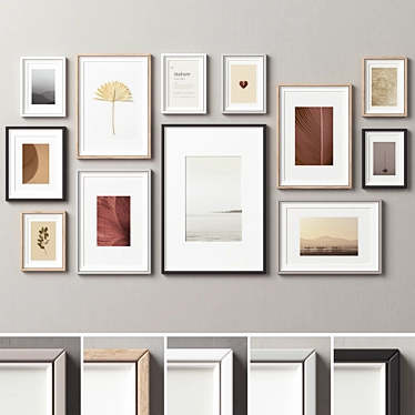 Versatile Picture Frames Set -277 3D model image 1 