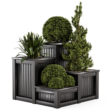 Lush Garden Set: Bush & Tree 3D model image 1 
