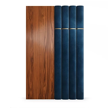 Title: Sagano Wall Panels: Luxury Embodiment in Natural Wood 3D model image 1 