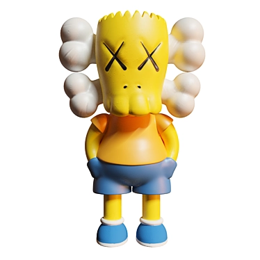 KAWS Bart Simpson Figure - Limited Edition 3D model image 1 