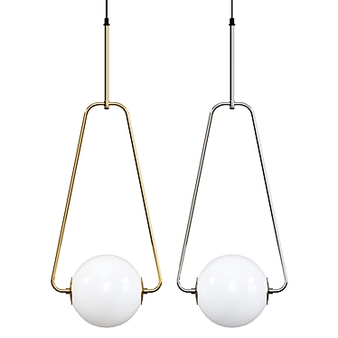 Elegant Lavalier Pendant Light 3D model image 1 