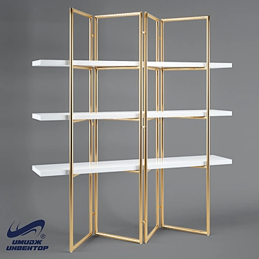 Title: Air Wall OM Rack-Screen - Sleek and Functional 3D model image 1 