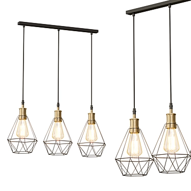 Modern Industrial Vintage Cage Pendant Light