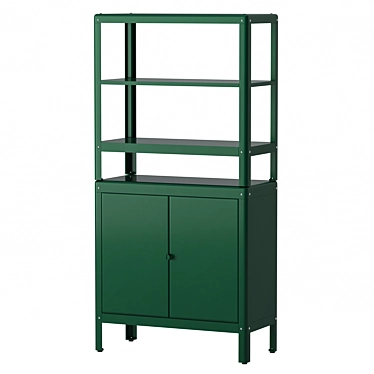 Versatile Steel Shelving Unit 3D model image 1 