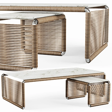 Elegant TINDARI Table: High-Quality, UV Mapped 3D model image 1 