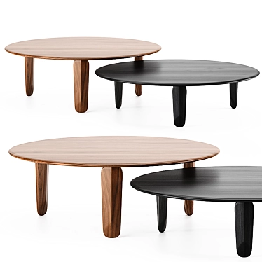 African-inspired KUYU Coffee Tables by ZEITRAUM 3D model image 1 
