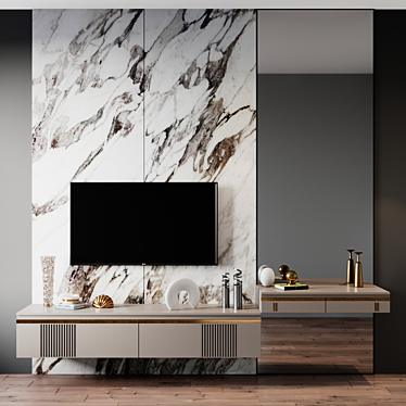 Sleek TV Set | 184 3D model image 1 