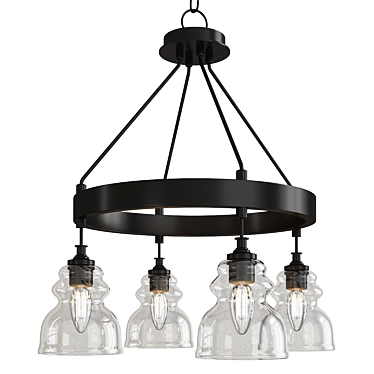 Elegant George Chandelier: V-Ray Rendition 3D model image 1 