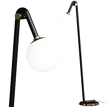 Elegant Jeffery Floor Lamp 3D model image 1 