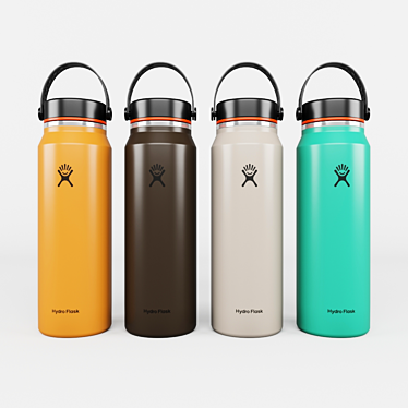 Ultra Light 32oz Trail Flask 3D model image 1 