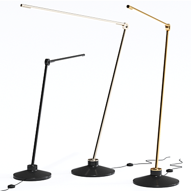 Sleek Task Lamp: Thin Design 3D model image 1 