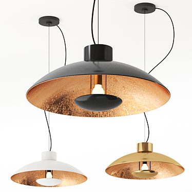 Sleek Pendant Lamp: Modern Illumination 3D model image 1 