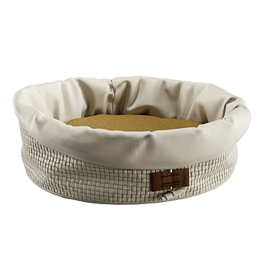 Luxury Leather Pet Bed 3D model image 1 