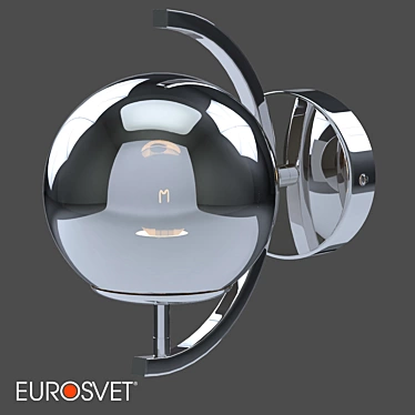 Elegant OM Glass Wall Lamp - Eurosvet 3D model image 1 