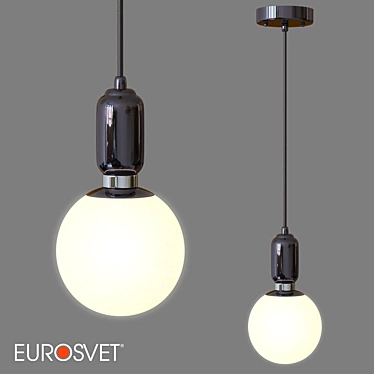 Eurosvet Bubble Pendant Lamp - Black Pearl 3D model image 1 