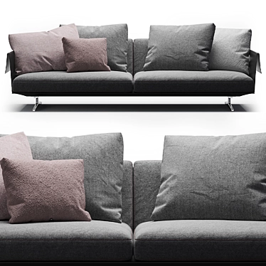 Flexform Bretton Contemporary Sofa 3D model image 1 