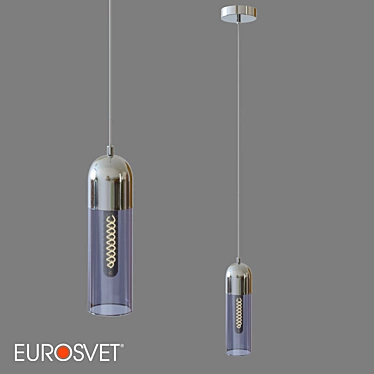 Airon Pendant Lamp: Elegant Glass Lighting 3D model image 1 