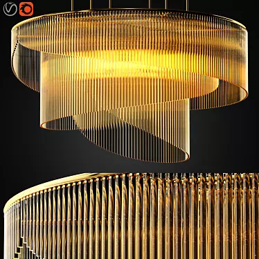 Contemporary Ceiling Lamp by Zagg 3D model image 1 