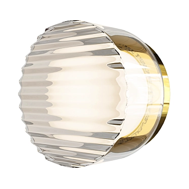 Modern Copper Sconce: Crisp Indoor Brilliance 3D model image 1 