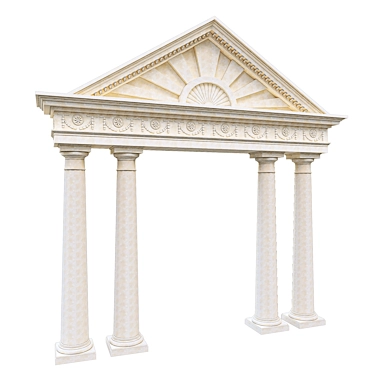 Title: Elegant Pediment for Interior Design 3D model image 1 