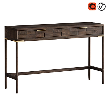 Dantone Textures Console: American Mid-Century Loft Colonial 3D model image 1 