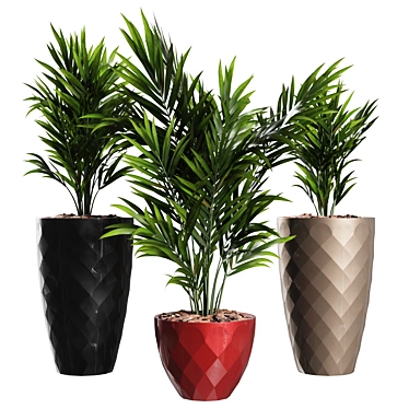 Tropical Vase Plant 3D Model 3D model image 1 