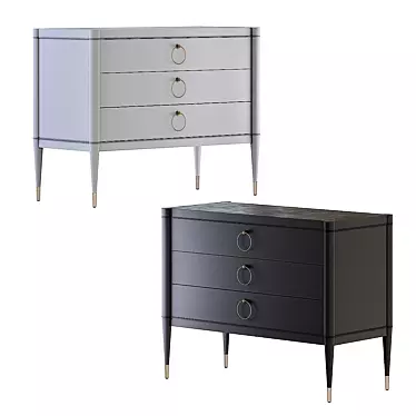 Classic Inglewood Dresser: Stylish and Spacious 3D model image 1 