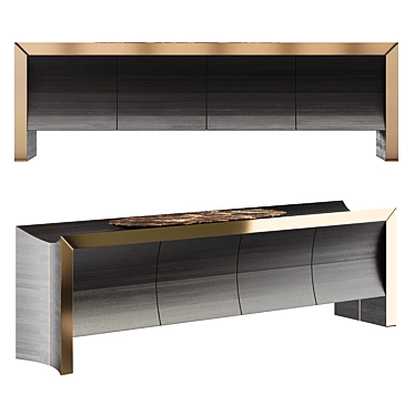 Flexus Sideboard: Stylish Storage Solution 3D model image 1 