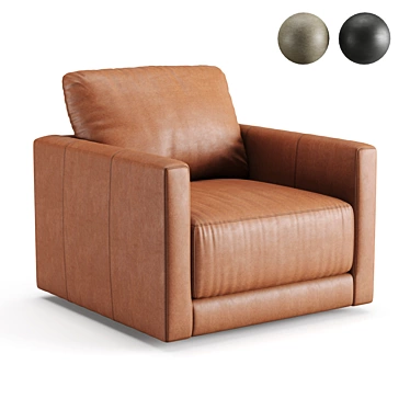 Gather Petite Leather Swivel Chair