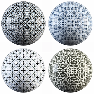 6x6 Floor Tile Collection: PBR Textures & 3D Models 3D model image 1 