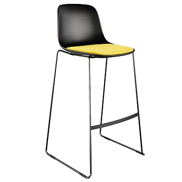 Seela S321 Bar Stool: Minimalist and Functional 3D model image 1 