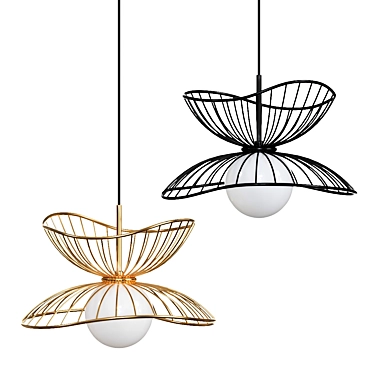 Elegant Simris Pendant Light 3D model image 1 