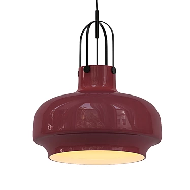 Elegant Metal Pendant Lamp 3D model image 1 