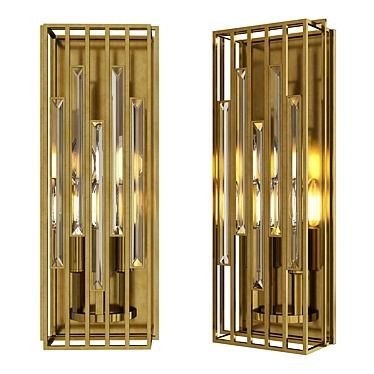 Ruxton Hall Wall Sconce: Elegant Illumination 3D model image 1 