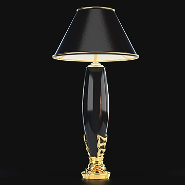 Venturi Arte Lamp: Bronze & Murano Glass 3D model image 1 