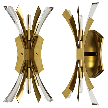 Elegant Vida Wall Sconce 3D model image 1 