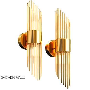 BACAEN WALL: Sleek and Stylish Lighting 3D model image 1 