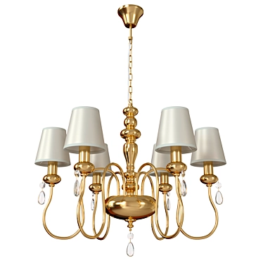 Elegant Meki Chandelier: Classic Style 3D model image 1 