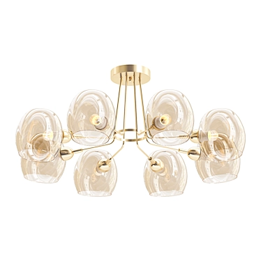 Elegant Lussole Ceiling Chandelier 3D model image 1 