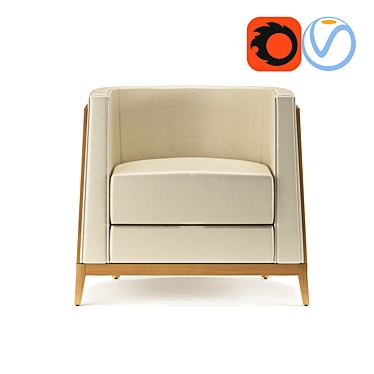 Modern Comfort: Cumberland Celina Lounge Seating 3D model image 1 