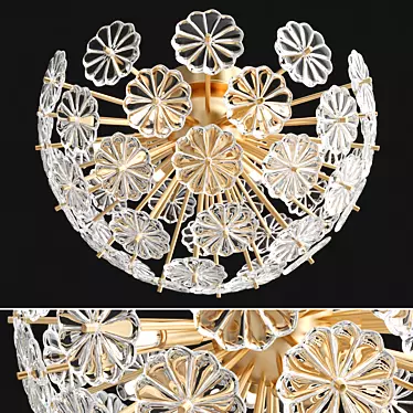 Elegant Pienene Ceiling Chandelier 3D model image 1 
