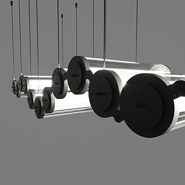 WaveLight: Modern Hanging LED Luminaire 3D model image 1 