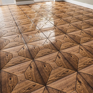 Title: Seamless Oak Parquet Tiles 3D model image 1 