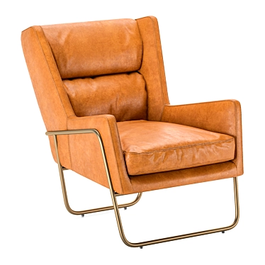 Wembley Leather Lounge Chair 3D model image 1 