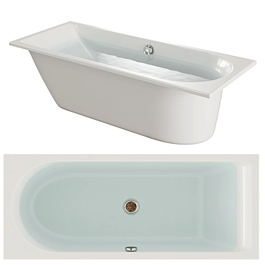 Duravit Darling New: Modern Acrylic Bathtub 3D model image 1 