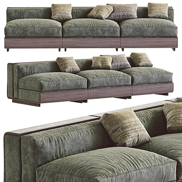 Acerbis LIFE Sofa 2: Stylish and Functional 3D model image 1 