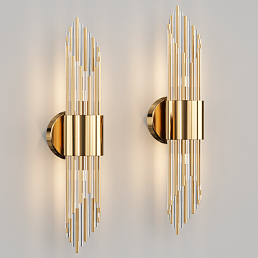 Contemporary BACAEN Wall Lamp 3D model image 1 