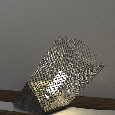 Title: Minimalist Angled Lamp 3D model image 1 