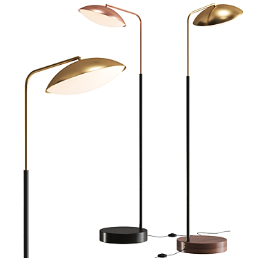 Modern Crest Floor Lamp 3D model image 1 