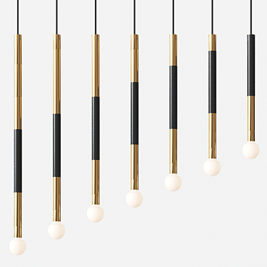 Sleek Acis Pendant Light: Vray+Corona 3D model image 1 